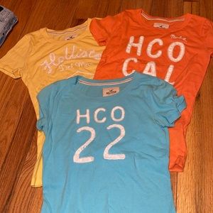 pack of hollister t shirts
